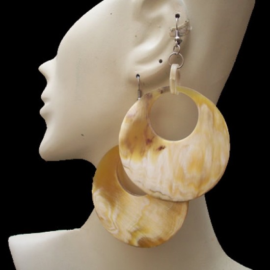 04 PRETTY WHOLESALE BULL HORN EARRINGS MIXED DESIGN , NATURAL COLOR 04 PRETTY WHOLESALE BULL HORN EARRINGS MIXED DESIGN , NATURAL COLOR