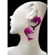 06 PRETTY WHOLESALE PERUVIAN BULL HORN EARRINGS, MIXED ANIMAL DESIGN 