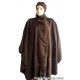 NICE PERUVIAN CAMARGO CLOAK CAPE HANDMADE COMBED ALPACA WOOL, "BUTTERFLY" DESIGN