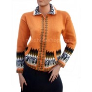 06 PERUVIAN NECK SWEATERS HANDWOVEN ALPACA WOOL ASSORTED COLORS "LlAMITA" IMAGES