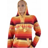 06 PERUVIAN HOODIE SWEATERS JACKET "SHAKIRA" MODEL HANDWOVEN ALPACA WOOL ASSORTED DESIGNS