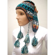 24 PRETTY WHOLESALE PERUVIAN CHULLOS "ELF" DESIGN ASSORETD INCACOLORS