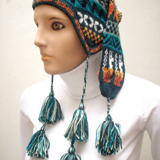 24 PRETTY WHOLESALE PERUVIAN CHULLOS "ELF" DESIGN ASSORETD INCACOLORS