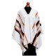 BEAUTIFUL WHOLESALE ALPACA WOOL PONCHO , STRIPED MODEL FOR MEN