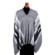 AMAZING WHOLESALE ALPACA WOOL PONCHO , STRIPED DESIGN FOR MEN