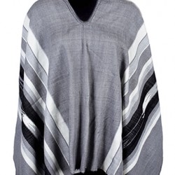 AMAZING WHOLESALE ALPACA WOOL PONCHO , STRIPED DESIGN FOR MEN