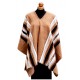 BEAUTIFUL WHOLESALE ALPACA WOOL PONCHO , STRIPED MODEL FOR MEN