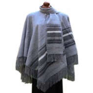 WHOLESALE  PERUVIAN ALPACA CAMARGO WOOL RUANA PONCHO WITH SCARF 