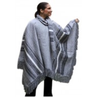 WHOLESALE  PERUVIAN ALPACA CAMARGO WOOL RUANA PONCHO WITH SCARF 