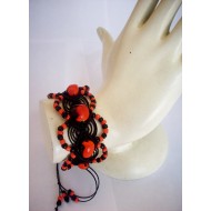 06 PERUVIAN WHOLESALE INCA HUAYRURO BRACELETS HANDMADE WOVEN AND MOSTACILLA
