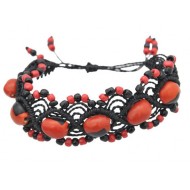 06 PERUVIAN WHOLESALE INCA HUAYRURO BRACELETS HANDMADE WOVEN AND MOSTACILLA