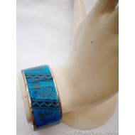 WHOLESALE PERUVIAN RESINED CUFF BRACELETS HANDMADE ALPACA SILVER, NAZCA IMAGES