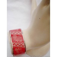 WHOLESALE INCA PERUVIAN RESINED CUFF BRACELETS HANDMADE ALPACA SILVER, NAZCA IMAGES